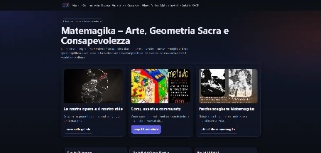 Screenshot homepage Matemagika