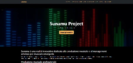 Screenshot homepage Sunamu Music