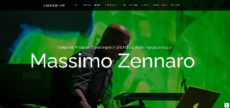 Screenshot homepage Massimo Zennaro